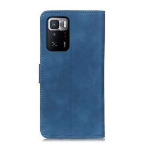 Θήκη Xiaomi Poco X3 GT Βιβλίο Μπλε KHAZNEH Retro Texture PU + TPU Horizontal Flip Case Blue