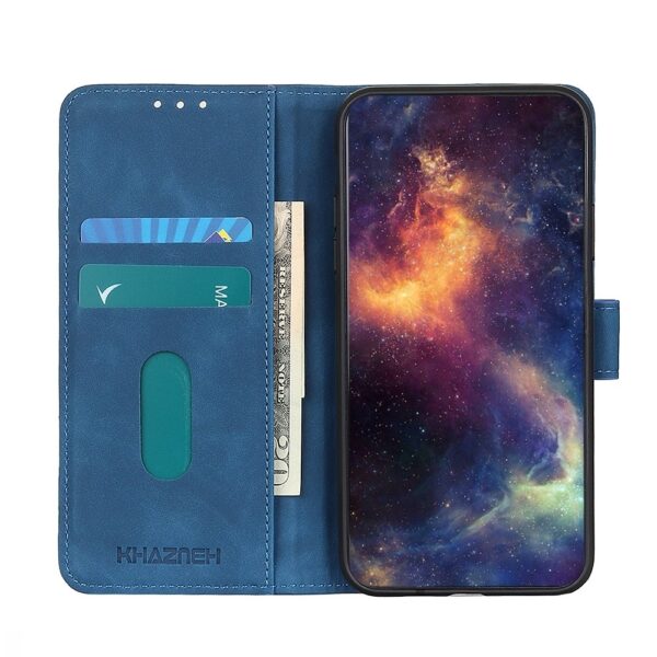 Θήκη Xiaomi Poco X3 GT Βιβλίο Μπλε KHAZNEH Retro Texture PU + TPU Horizontal Flip Case Blue