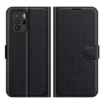Xiaomi Poco X3 GT Θήκη Βιβλίο Μαύρο Litchi Texture Horizontal Flip Case Black