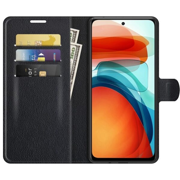 Xiaomi Poco X3 GT Θήκη Βιβλίο Μαύρο Litchi Texture Horizontal Flip Case Black