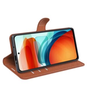 Xiaomi Poco X3 GT Θήκη Βιβλίο Καφέ Litchi Texture Horizontal Flip Case Brown