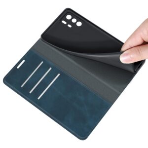 Θήκη Xiaomi Poco X3 GT Βιβλίο Σκούρο Μπλε Retro-skin Business Magnetic Suction Case with Holder Dark Blue