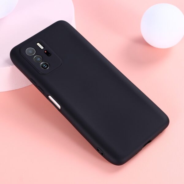 Θήκη Xiaomi Poco X3 GT Σιλικόνης Μαύρη Solid Color Liquid Silicone Shockproof Case Black