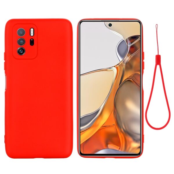 Θήκη Xiaomi Poco X3 GT Σιλικόνης Κόκκινη Solid Color Liquid Silicone Shockproof Case Red