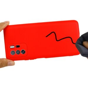Θήκη Xiaomi Poco X3 GT Σιλικόνης Κόκκινη Solid Color Liquid Silicone Shockproof Case Red