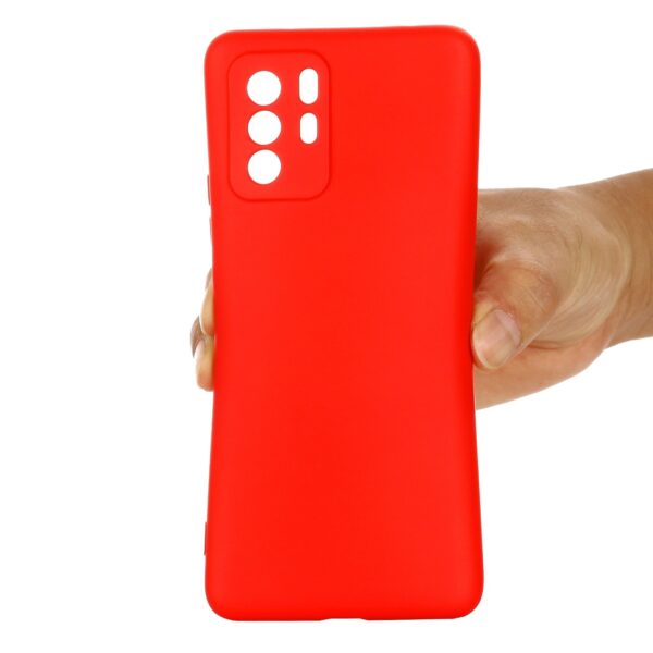 Θήκη Xiaomi Poco X3 GT Σιλικόνης Κόκκινη Solid Color Liquid Silicone Shockproof Case Red
