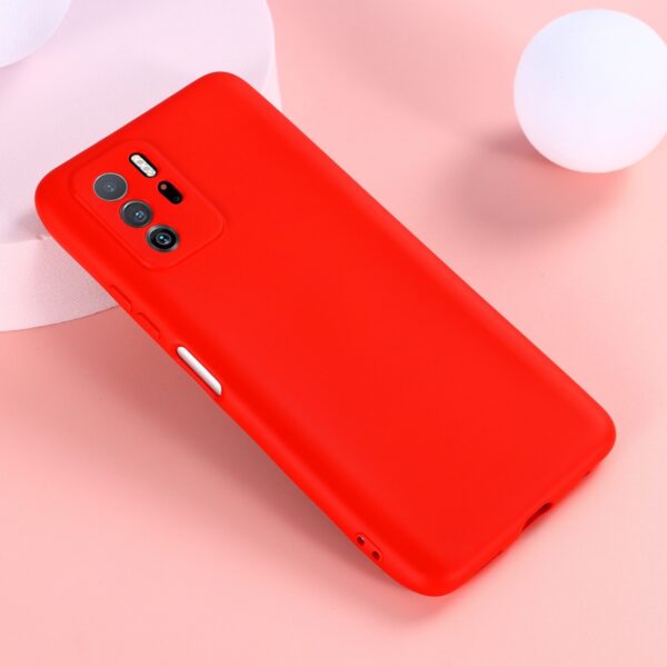Θήκη Xiaomi Poco X3 GT Σιλικόνης Κόκκινη Solid Color Liquid Silicone Shockproof Case Red