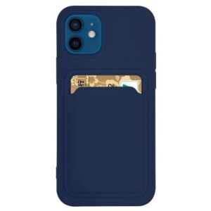 Forcell Samsung Galaxy A21s Wallet Card Slot Θήκη Σιλικόνης - Deep Blue