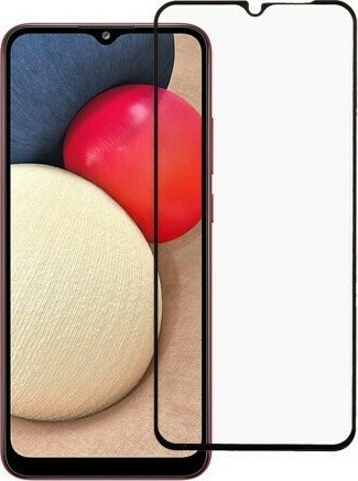 Samsung Galaxy A20s Προστατευτικό Τζαμάκι Μαύρο Full Glue 5D Full Screen Tempered Glass Black