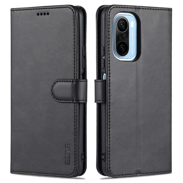 Θήκη Xiaomi Poco F3 / Mi 11i Βιβλίο Μαύρο AZNS Skin Feel Calf Texture Horizontal Flip Case Black