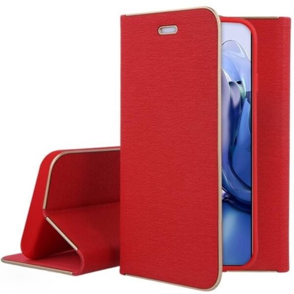 Tel1 Xiaomi 11T / 11T Pro Frame Θήκη Βιβλίο - Red