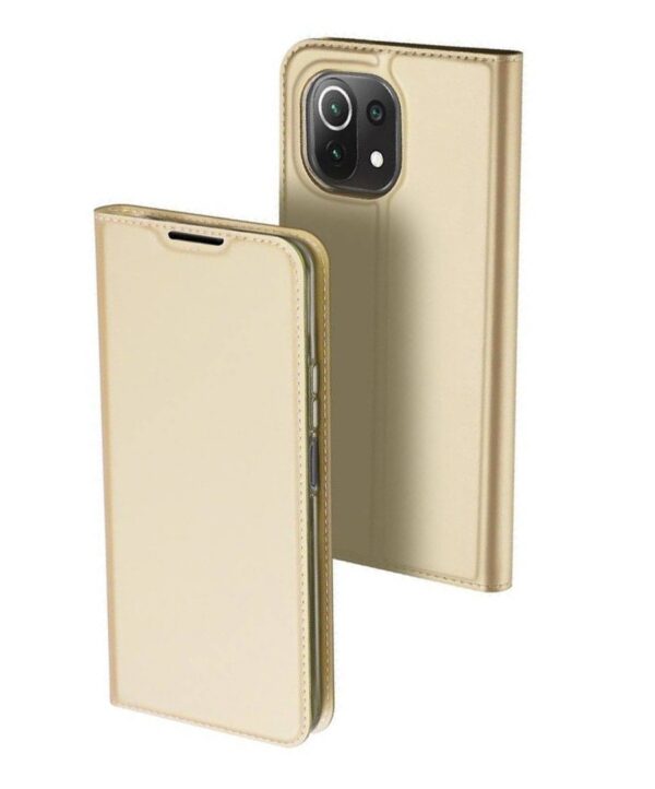 Dux Ducis Xiaomi Mi 11 Lite 4G / Mi 11 Lite 5G Skin Pro Θήκη Βιβλίο - Gold