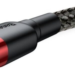 Baseus Καλώδιο Cafule Braided USB to Lightning Cable Μαύρο - Κόκκινο 3m (CALKLF-R91)
