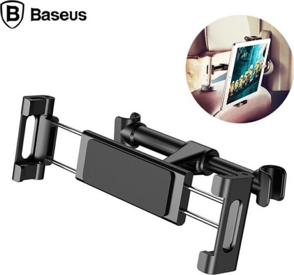 Baseus Backseat Car Mount Adjustable Headrest Bracket for tablets and smartphones 4,7 - 12,9" Black (SUHZ-01)