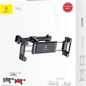 Baseus Backseat Car Mount Adjustable Headrest Bracket for tablets and smartphones 4,7 - 12,9" Black (SUHZ-01)