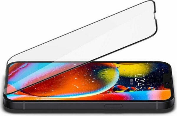 iPhone 14 Plus / 13 Pro Max Προστατευτικό Τζαμάκι Μαύρο Spigen® GLAS.tR™ Full Cover Slim HD AGL03383 Premium Tempered Glass