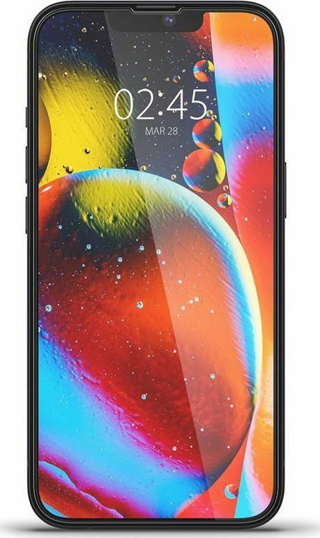 iPhone 14 Plus / 13 Pro Max Προστατευτικό Τζαμάκι Μαύρο Spigen® GLAS.tR™ Full Cover Slim HD AGL03383 Premium Tempered Glass