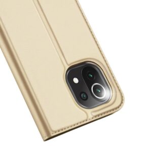 Θήκη Xiaomi Mi 11 Lite 4G / Mi 11 Lite 5G Βιβλίο Χρυσό Dux Ducis Skin Pro Book Case Gold