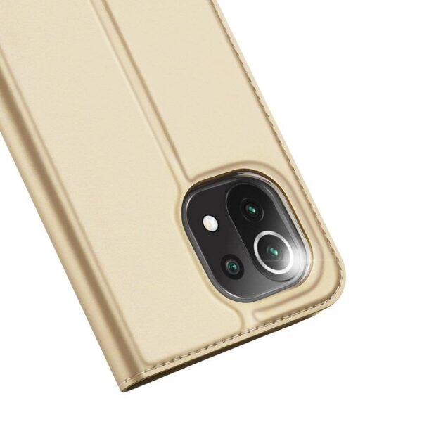 Θήκη Xiaomi Mi 11 Lite 4G / Mi 11 Lite 5G Βιβλίο Χρυσό Dux Ducis Skin Pro Book Case Gold