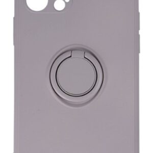 Forcell iPhone 13 Pro Max Finger Grip Θήκη Σιλικόνης - Light Grey