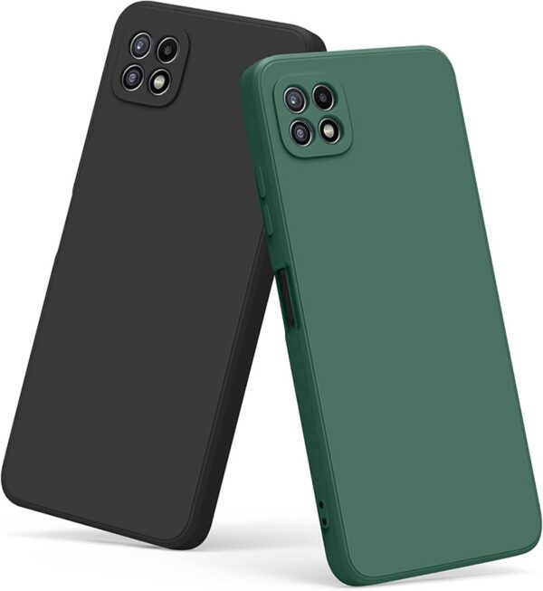 Forcell Samsung Galaxy A22 5G Slim Fit Liquid Θήκη Σιλικόνης - Forest Green