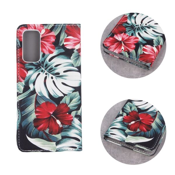 Samsung Galaxy A32 4G Θήκη Βιβλίο Smart Trendy Case Red Flower