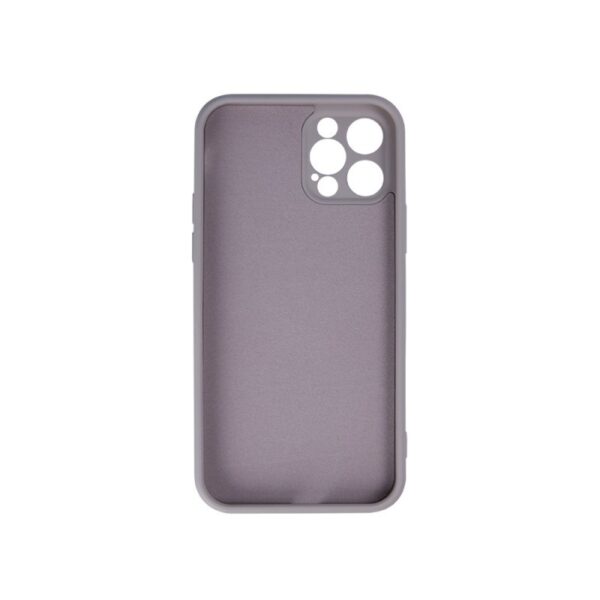 iPhone 13 Pro Max Θήκη Σιλικόνης Απαλό Γκρι Finger Grip Case Light Grey