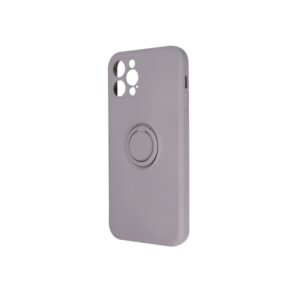 iPhone 13 Pro Max Θήκη Σιλικόνης Απαλό Γκρι Finger Grip Case Light Grey
