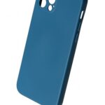 iPhone 12 Pro Θήκη Σιλικόνης Σκούρο Μπλε Vennus Real Smooth Silicone Case Dark Blue