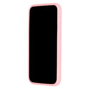 iPhone 12 Pro Θήκη Σιλικόνης Απαλό Ροζ Vennus Real Smooth Silicone Case Light Pink