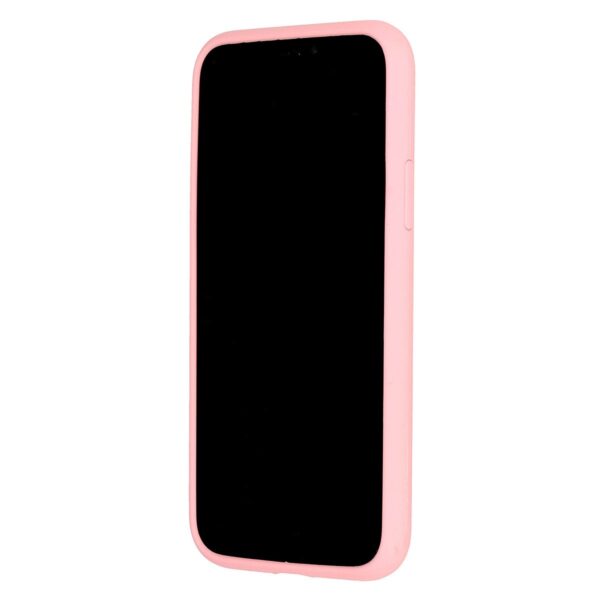 iPhone 12 Pro Θήκη Σιλικόνης Απαλό Ροζ Vennus Real Smooth Silicone Case Light Pink
