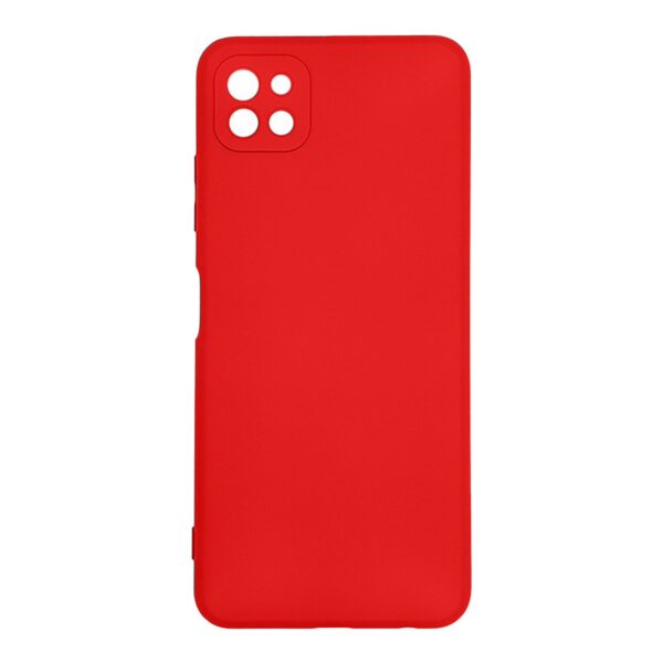 Forcell Samsung Galaxy A22 5G Slim Fit Liquid Θήκη Σιλικόνης - Red