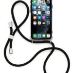 Forcell Samsung Galaxy A03s Black Neck Strap Θήκη Σιλικόνης TPU - Διάφανη