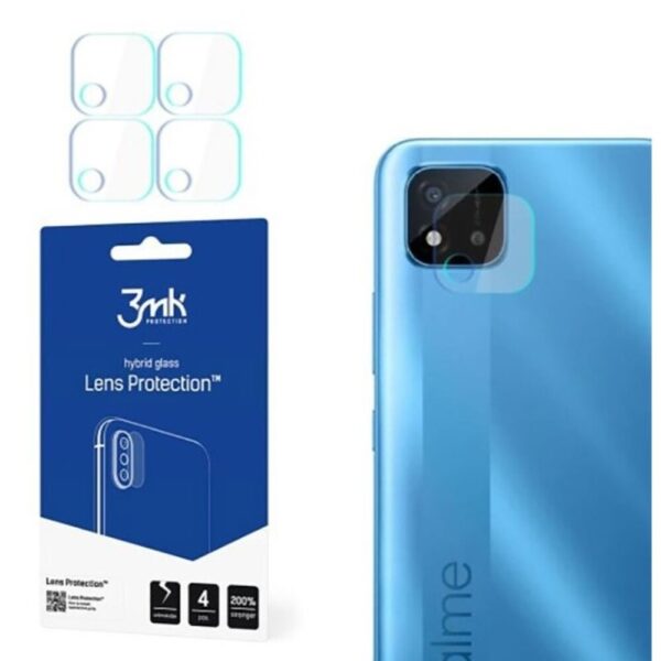 Realme C11 2021 / C20 Προστασία Κάμερας 3MK 7H Hybrid Glass Lens Protection 4 pcs Tempered Glass Realme C11 2021 / C20 Προστασία Κάμερας 3MK 7H Hybrid Glass Lens Protection 4 pcs Tempered Glass