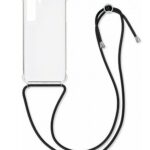 Forcell Samsung Galaxy S22 5G Shockproof Neck Strap Θήκη με Πλαίσιο Σιλικόνης - Διάφανη