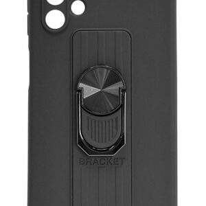 Samsung Galaxy A32 5G Θήκη Σιλικόνης Μαύρη Ring Case Silicone Case with Finger Grip and Stand Black