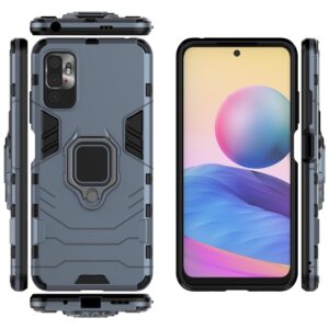 Xiaomi Redmi Note 10 5G / Poco M3 Pro 5G Σκληρή Θήκη Με Σταντ Μπλε Ring Armor Case Blue