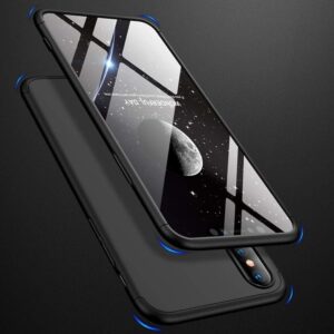 iPhone XS Max Σκληρή Θήκη Μαύρη GKK Full Coverage Protective Hard Case With Hole Black