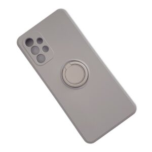 Samsung Galaxy A32 4G Θήκη Σιλικόνης Απαλό Γκρι Finger Grip Case Light Gray