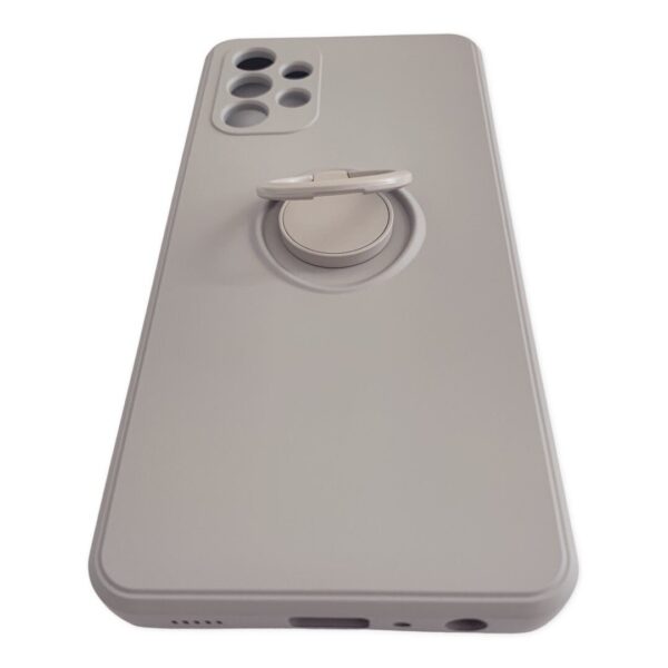 Samsung Galaxy A32 4G Θήκη Σιλικόνης Απαλό Γκρι Finger Grip Case Light Gray