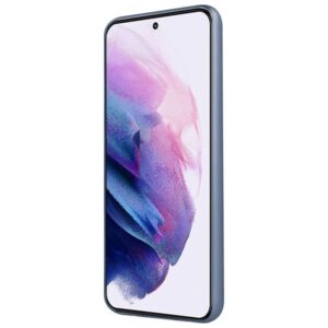 Samsung Galaxy S22 5G Θήκη Σιλικόνης Απαλό Μπλε Metallic Silicone Case Light Blue