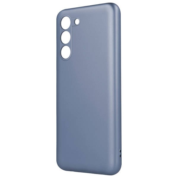 Samsung Galaxy S22 5G Θήκη Σιλικόνης Απαλό Μπλε Metallic Silicone Case Light Blue