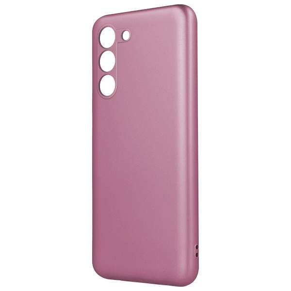Samsung Galaxy S22 Plus 5G Θήκη Σιλικόνης Ροζ Metallic Silicone Case Pink