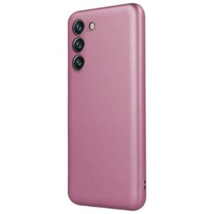 Samsung Galaxy S22 Plus 5G Θήκη Σιλικόνης Ροζ Metallic Silicone Case Pink