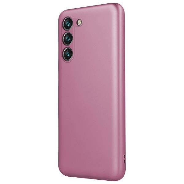 Samsung Galaxy S22 Plus 5G Θήκη Σιλικόνης Ροζ Metallic Silicone Case Pink