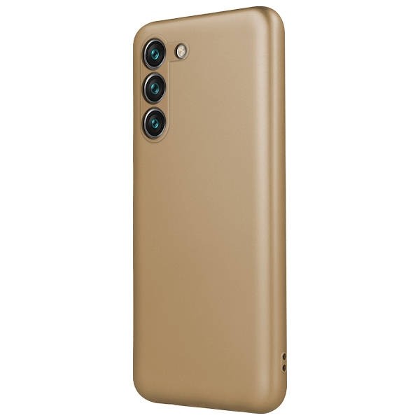 Samsung Galaxy S22 Plus 5G Θήκη Σιλικόνης Χρυσή Metallic Silicone Case Gold