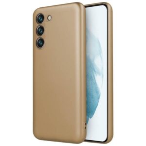 Samsung Galaxy S22 Plus 5G Θήκη Σιλικόνης Χρυσή Metallic Silicone Case Gold