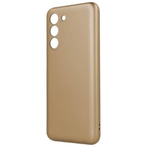 Samsung Galaxy S22 Plus 5G Θήκη Σιλικόνης Χρυσή Metallic Silicone Case Gold