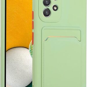 Samsung Galaxy A53 5G Θήκη Σιλικόνης Πράσινη Skin Feel Card Contrast Color Button TPU Phone Case Matcha Green