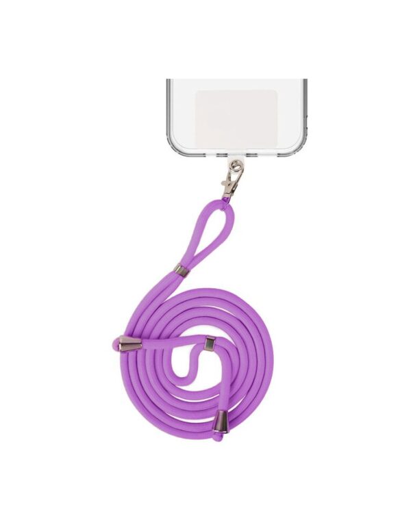 Λουράκι Λαιμού Θήκης Smartphone Μωβ